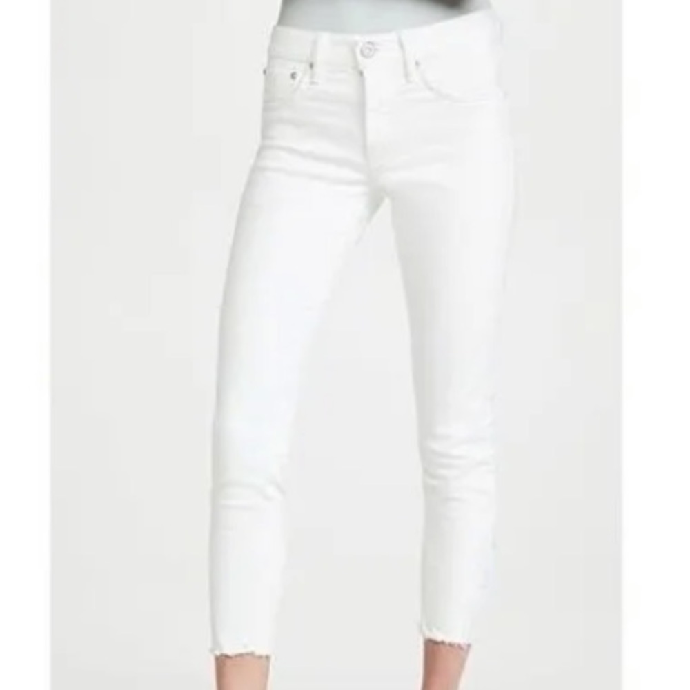 Moussy Vintage Burnside White Skinny Jeans 24 NWT - Picture 1 of 15
